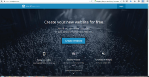 Loging to WordPress.com and register